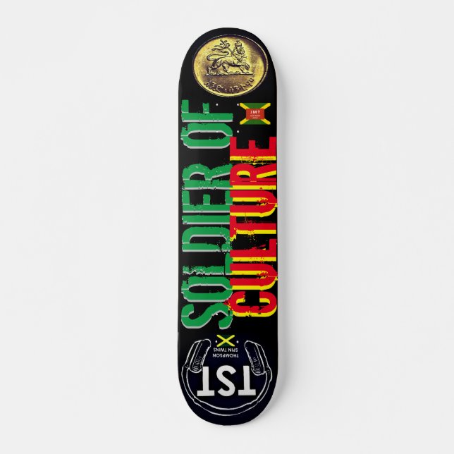 Skate SOLDADO DA CULTURA Skateboard, 7¾" Deck (Frente)