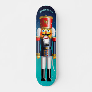 Skate Soldado de brinquedo do Nutcracker no uniforme