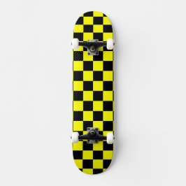 Skate Solid Yellow with Black Square Style
