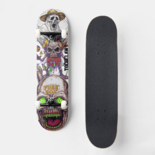 Skate Sombrero Esqueleto & Caixa de Fusível Zumbi