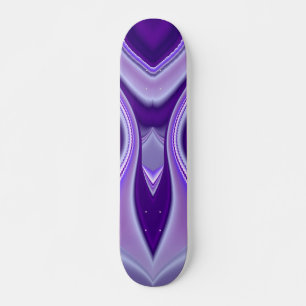 Skate Sonho de Flor Roxo, Abstrato Fantasy Arte Arco-Íri