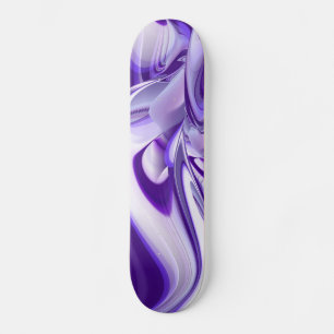 Skate Sonho de neve roxa, Abstrato Fantasy Arco-Íris