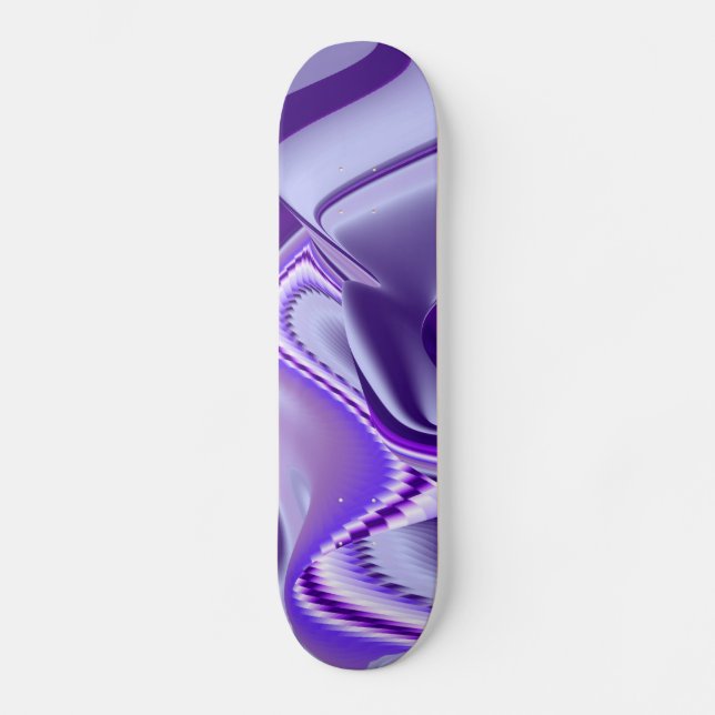 Skate Sonho de neve roxa, Abstrato Fantasy Arte Arco-Íri (Frente)