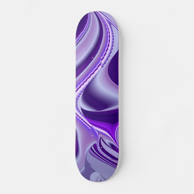 Skate Sonho de neve roxa, Abstrato Fantasy Arte Arco-Íri (Frente)