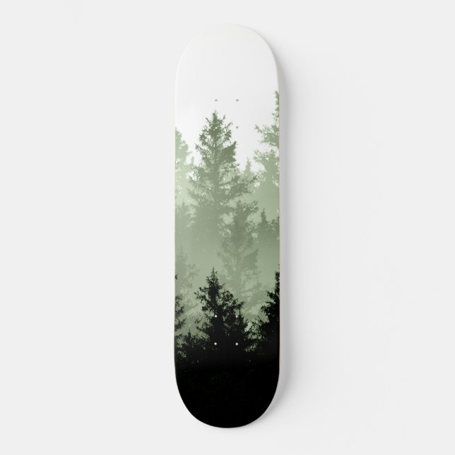 Skate Sonho em Floresta Verde #1 #decor #art (Frente)