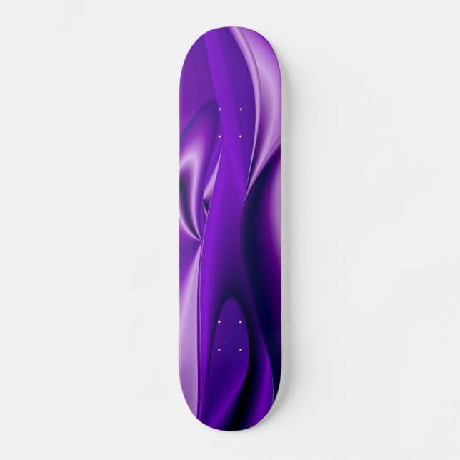 Skate Sonho Roxo, Abstrato Fantasy Arte Arco-Íris (Frente)
