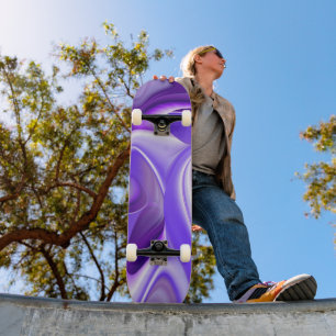 Skate Sonhos de Flor Roxo