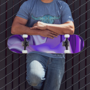 Skate Sonhos de Flor Roxo