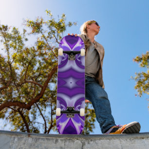 Skate Sonhos de Flor Roxo
