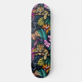 Skate Sonhos de Grandes Felinos Padrão de Superfície Con