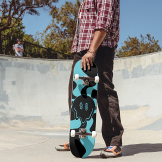 Skate Sorria derretida - Azul e Preto