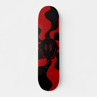 Skate Sorriso Derreter Retro Vermelho e Preto