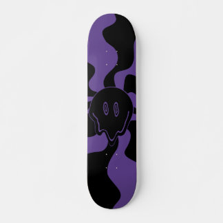 Skate Sorriso Derretido Retro Roxo e Preto