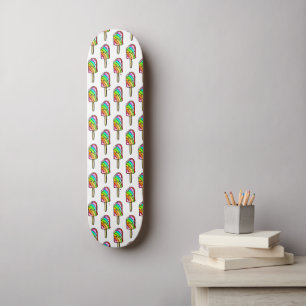 Skate Sorvete Arco-Íris Kawaii