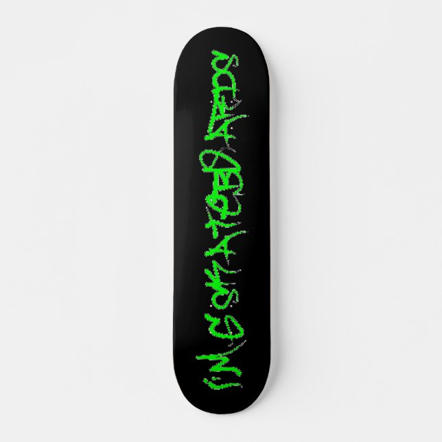 Skate Sou G Skateboards (Fonte do Grafite Vandalo)preto/ (Frente)