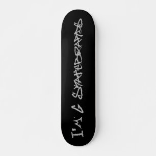 Skate Sou G Skateboards (Rufa Font) - preto/cinza