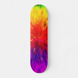 Skate Splatter da pintura do arco-íris