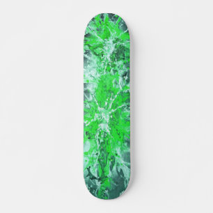 Skate Splattergrunge verde abstrato da pintura  