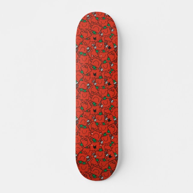 Skate Sr. Strong | Pesos de elevação Padrão Vermelho e V (Frente)