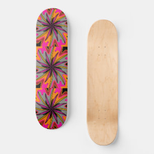 Skate Starburst cor-de-rosa abstrato