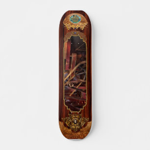 Skate Steampunk - Engrenagem - Correias e Rodas