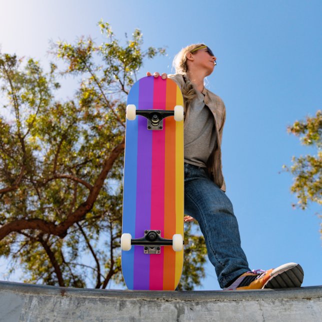 Skate Stripes Arco-íris (Ao ar livre 1)