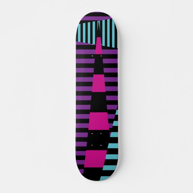 Skate Stripes em tiras - Rosa, Roxo, Azul e Preto (Frente)