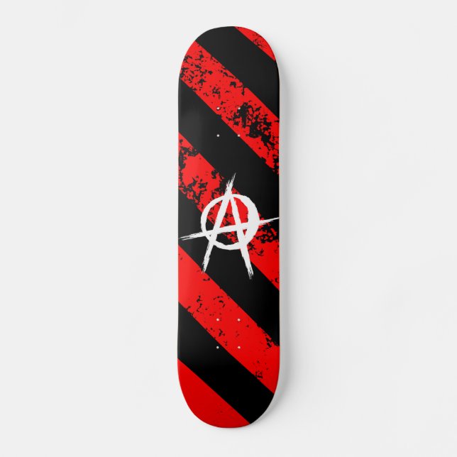 Skate Stripes Punk / Anarchist cracked symbol (Frente)