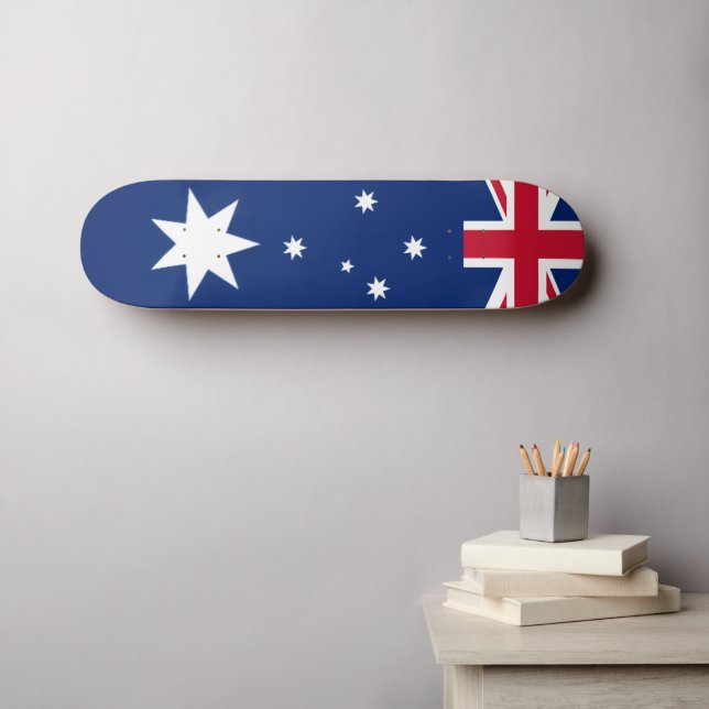 Skate Stylised Australian Flag (Arte de parede (Horz))