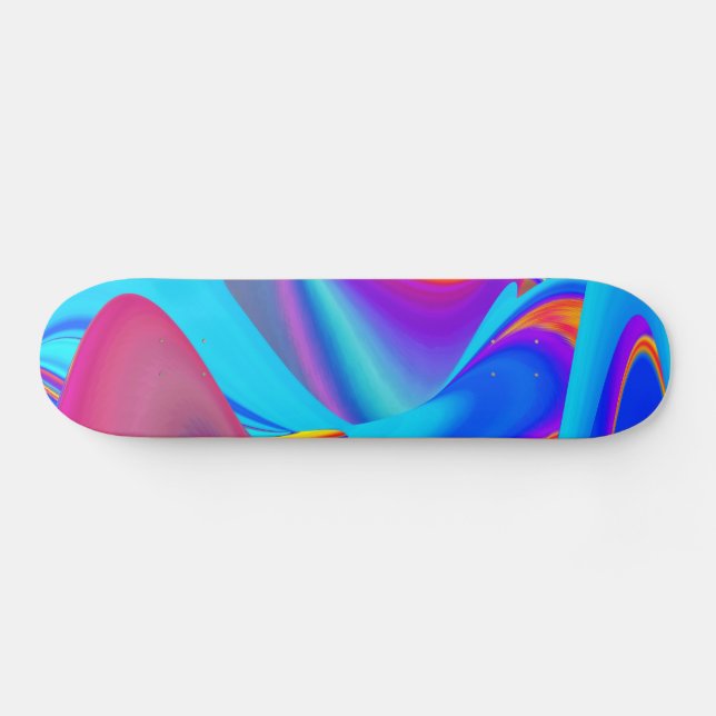Skate Summersense, Abstrato 3D Rainbowart (Horz)