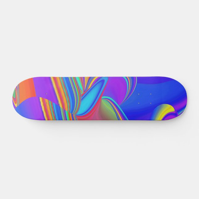 Skate Summersense, Abstrato 3D Rainbowart (Horz)
