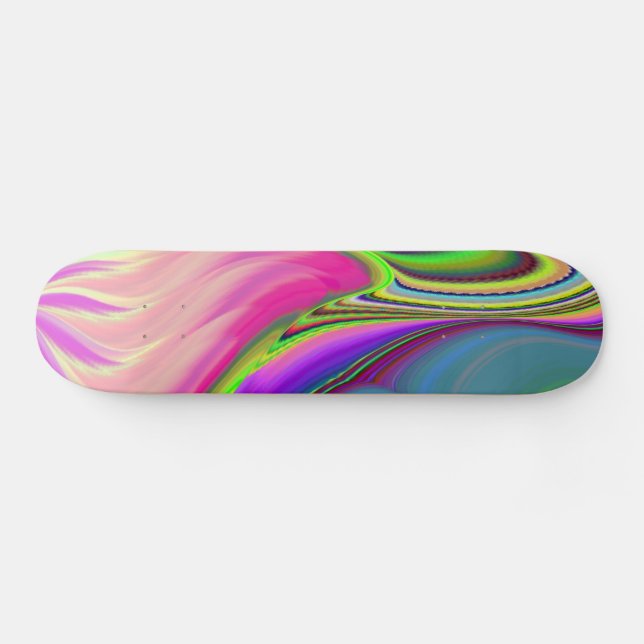 Skate Summersense, Abstrato 3D Rainbowart (Horz)