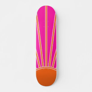 Skate Sun Sunrise Hot Pink E Orange Preppy Sunshor