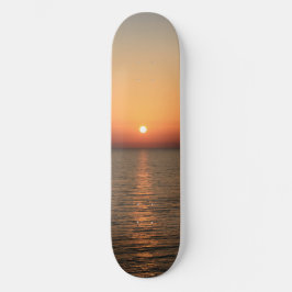 Skate Sunset on the Sea, Glow on the Water, Nature