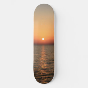 Skate Sunset on the Sea, Glow on the Water, Nature