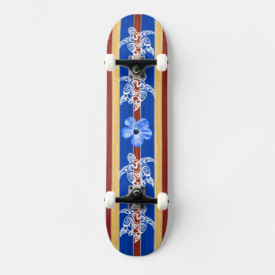 Skate Superfície de Madeira Falsa de Honu Tribal