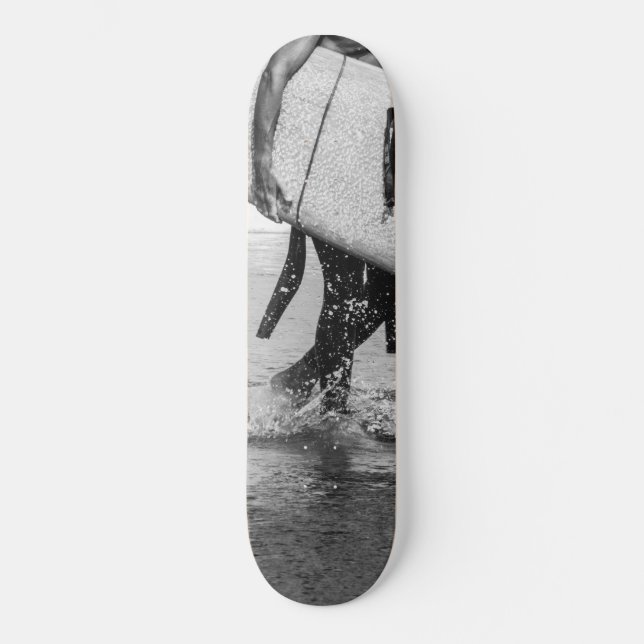 Skate Surfer Black & White Vibes #4 #wall #art (Frente)