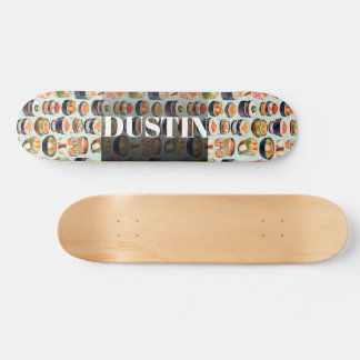 Skate Sushi de Aquarela Personalizado
