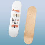 Skate Sushi Japonês<br><div class="desc">Sushi, nigiri e maki enrolam uma deliciosa arte de comida para aqueles que adoram comer culinária japonesa.</div>