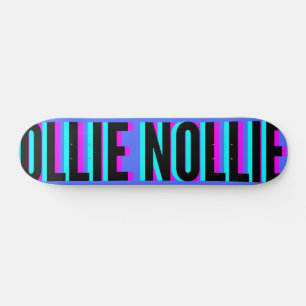 Skate Tabuleiro Azul Real Ollie Nollie legal