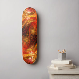 Skate Tabuleiro de Arte do Firestorm Abstrato