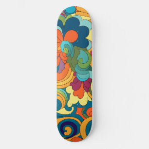 Skate Tabuleiro de Arte Groovy
