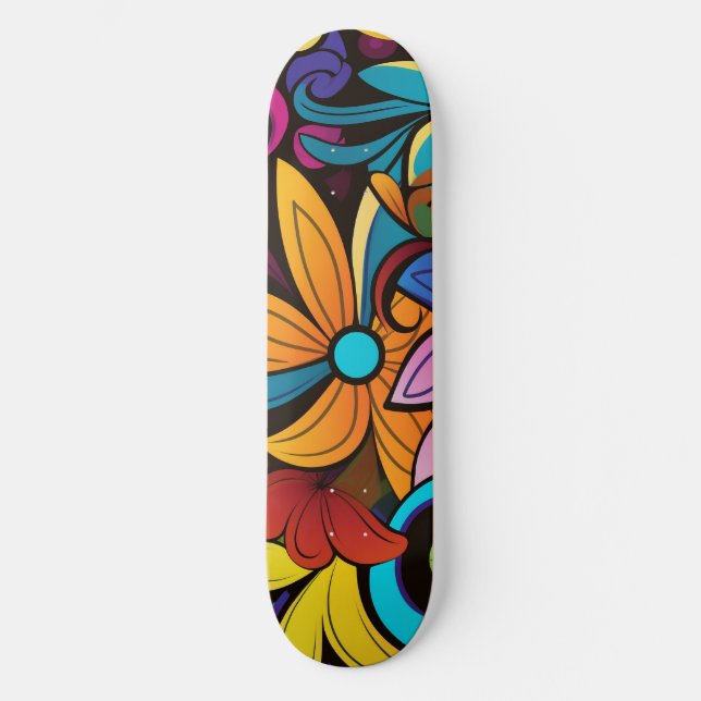 Skate Tabuleiro de Arte Groovy (Frente)