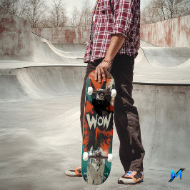 Skate Tabuleiro de Arte Pop de Explosão em Quadrinhos -