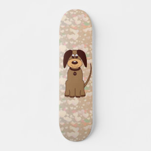 Skate Tabuleiro de Cães Marrons