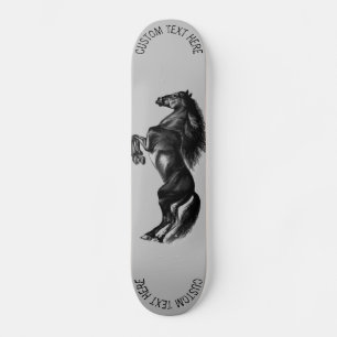 Skate Tabuleiro de Cavalo Direto com Texto Personalizado