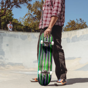 Skate Tabuleiro de distribuição derretido por verde limã
