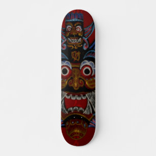 Skate Tabuleiro de Máscara de Demônio Chinês