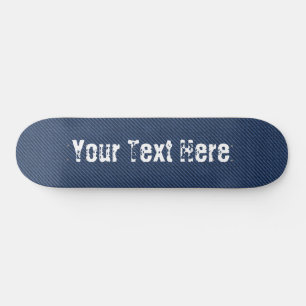 Skate Tabuleiro de Texto Personalizado do Tecido Jeans A