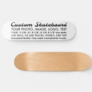 Skate Tabuleiro Personalizado de 8,5"